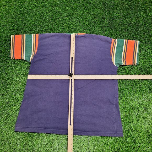 Vintage 90s MOD Shirt Womens XL 23x26 Arm-Band Sun-Faded USA - Picture 3 of 11